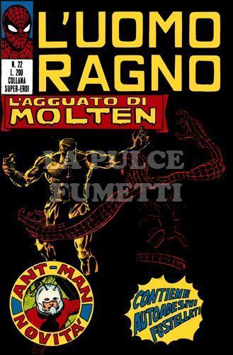 UOMO RAGNO #    22: L'AGGUATO DI MOLTEN + ADESIVI